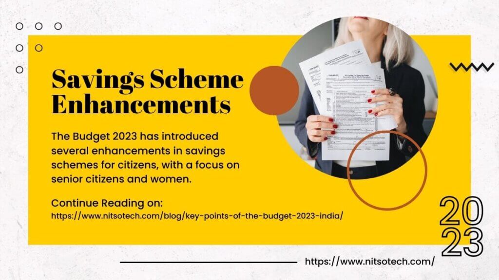 Savings Scheme Enhancements in 2023 Budget in India